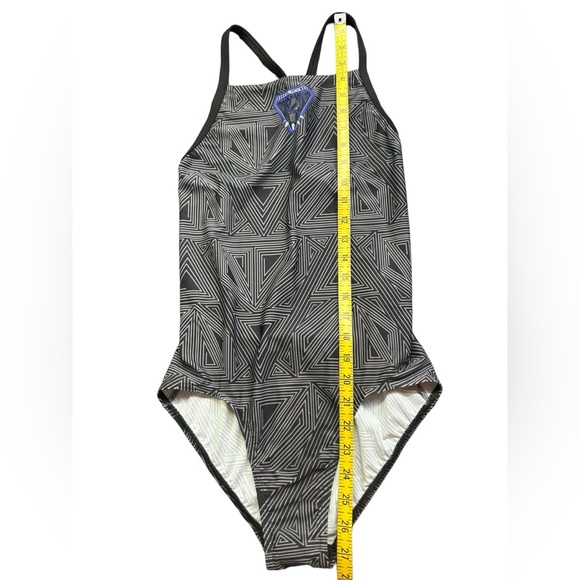 ADIDAS MARVEL Black Panther girls XL athletic cross back training swimsuit NWT - Picture 8 of 10